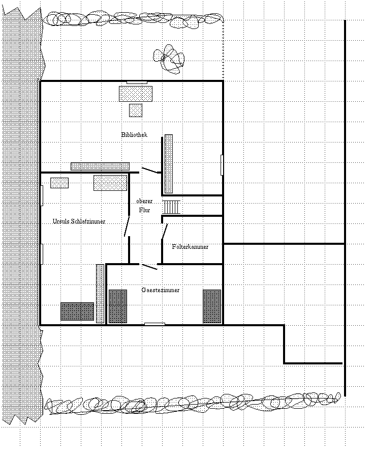 Plan Ursuls Haus, oberes Stockwerk